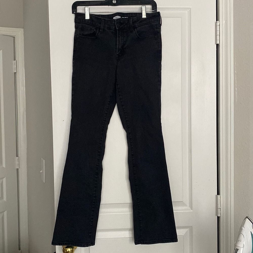 Black boot cut jeans